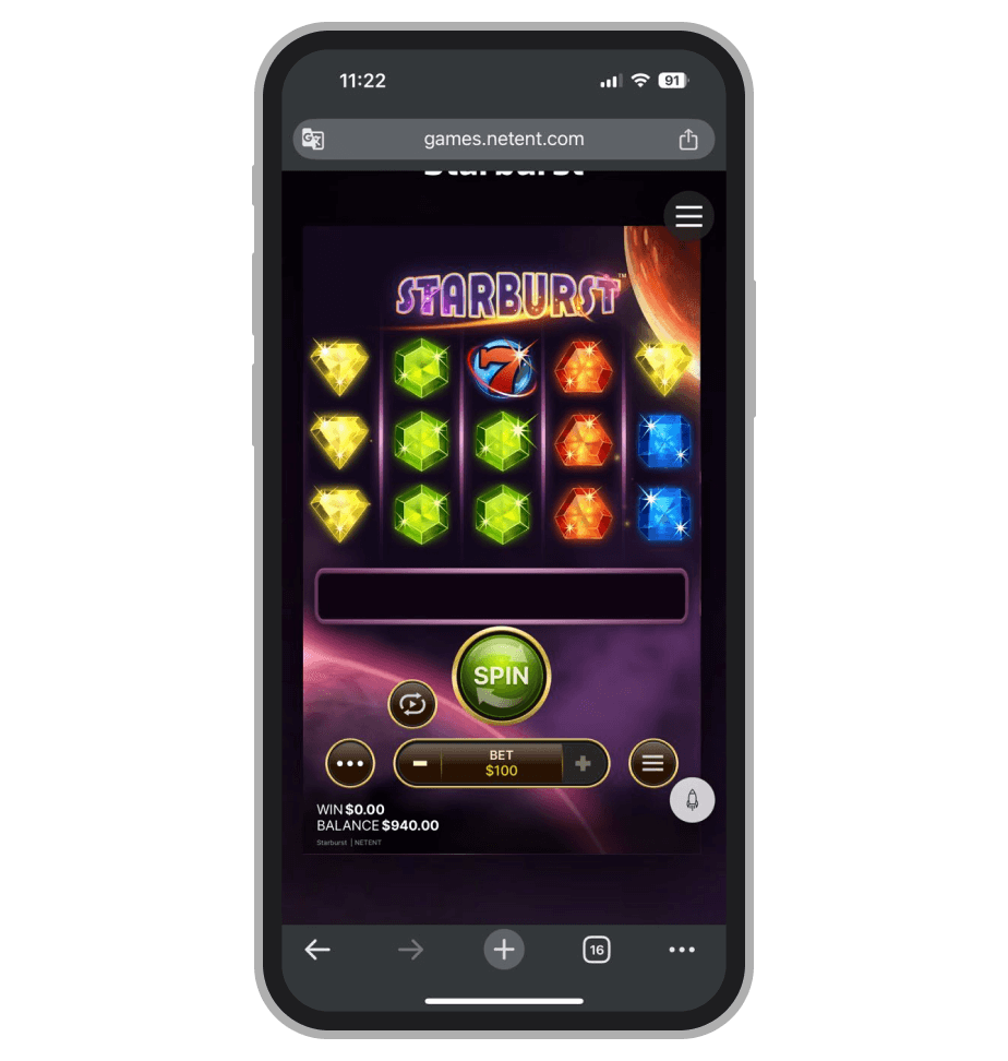 Starburst от NetEnt