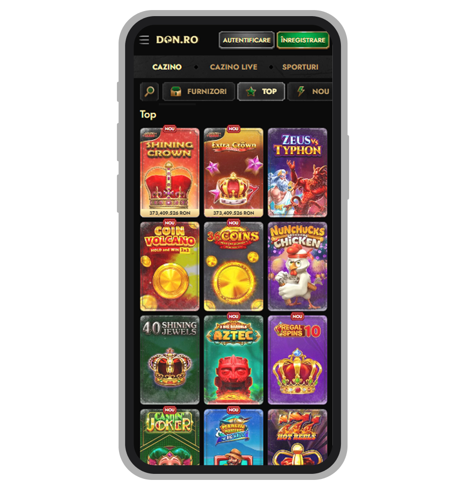 Toate jocuri disponibile la Don Cazino