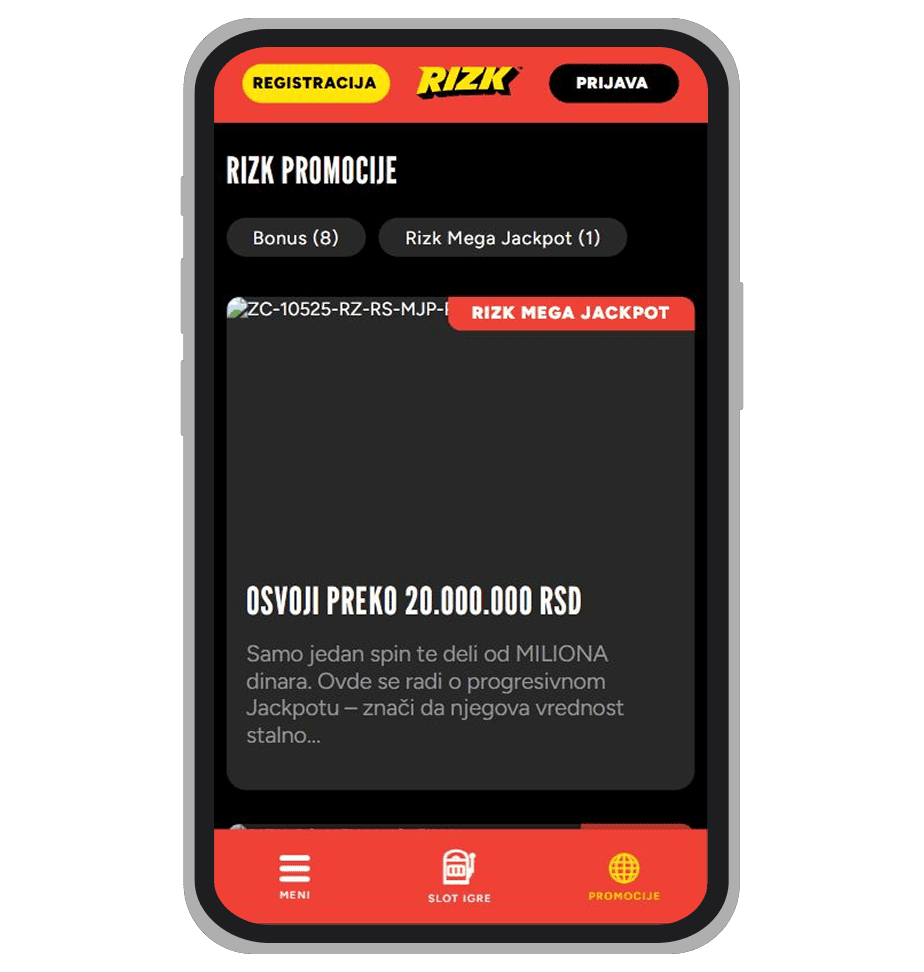 Rizk Kazino stranica sa promocijama