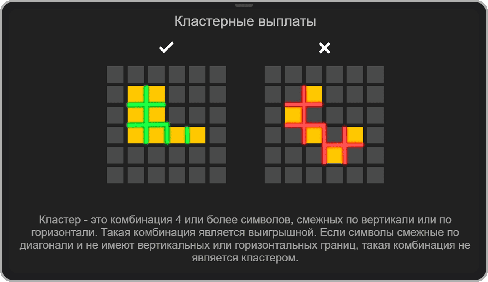 Скриншот с правилами