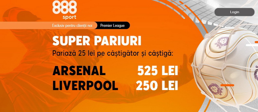 Ai cote fabuloase pe 888 la al 188-lea duel dintre Arsenal si Liverpool