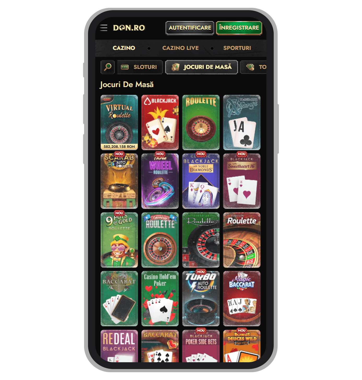 Jocuri de masă Don Casino 