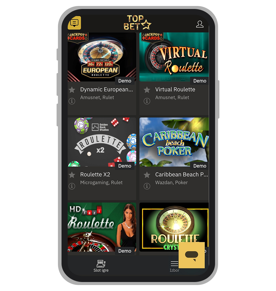 TopBet stone igre