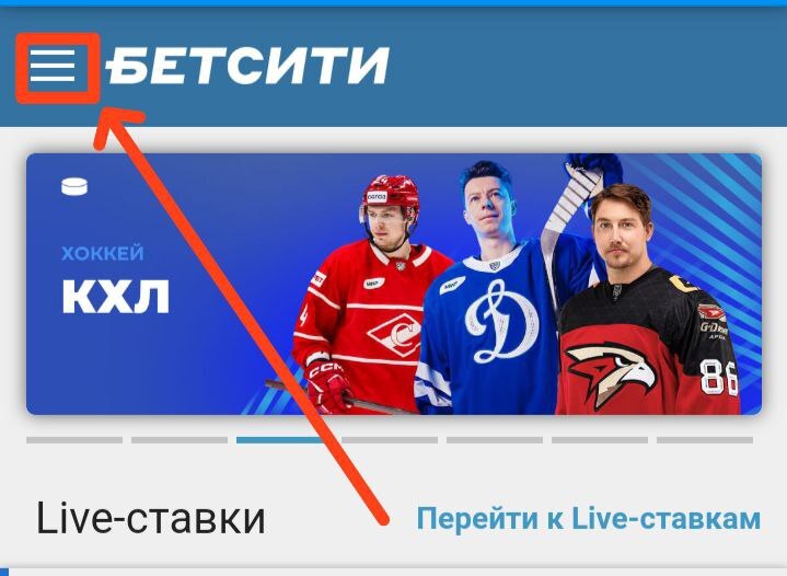 Главное меню