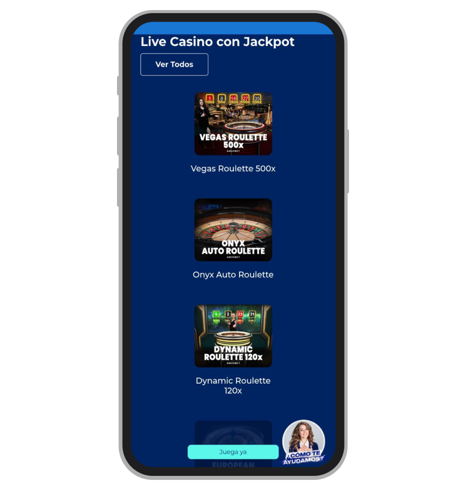 Ruletas con jackpot. Betplay