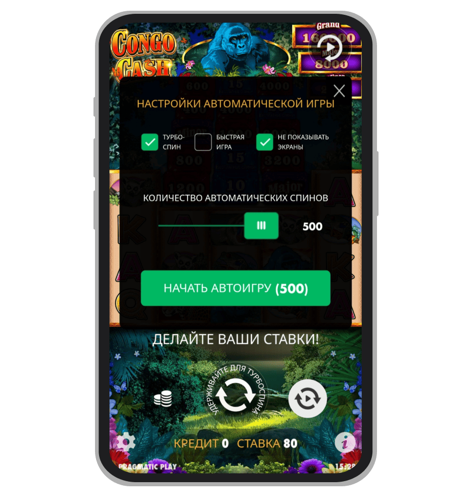 Настройка автоматической игры