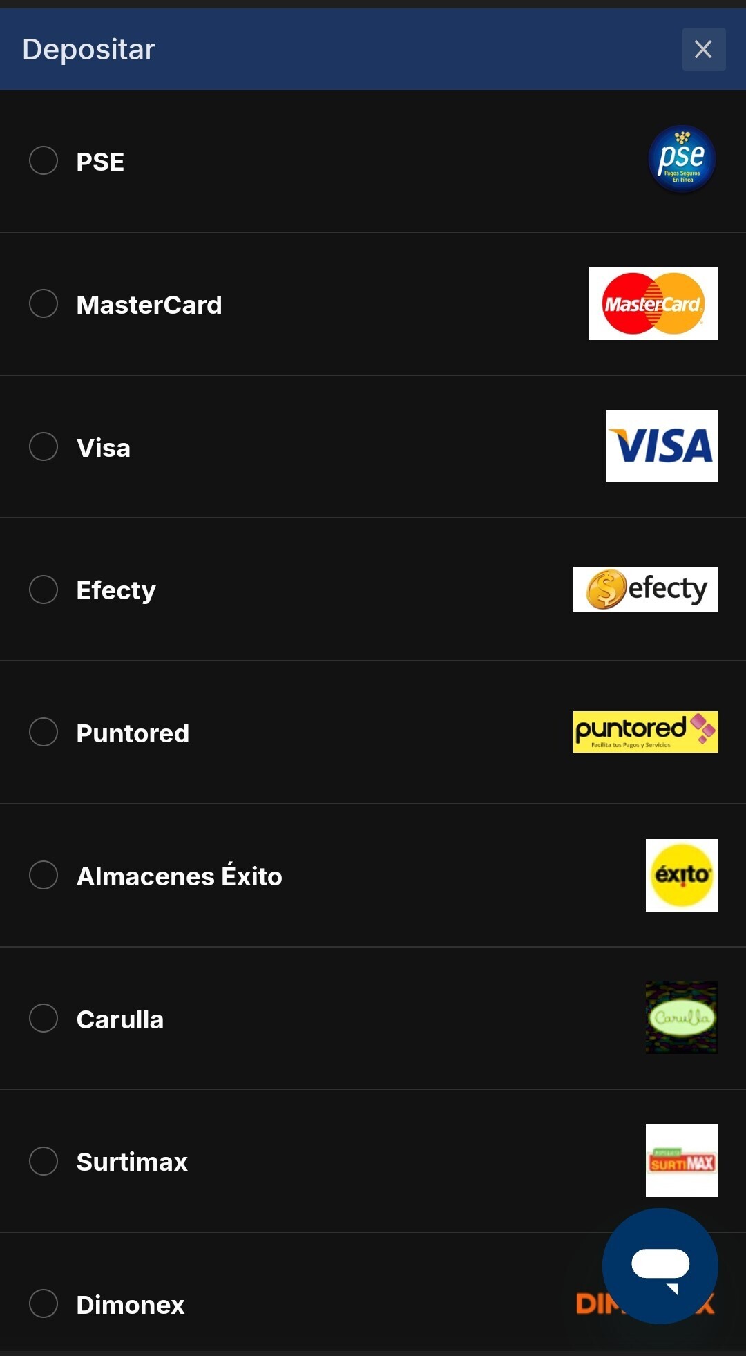 Métodos de depósito Rivalo