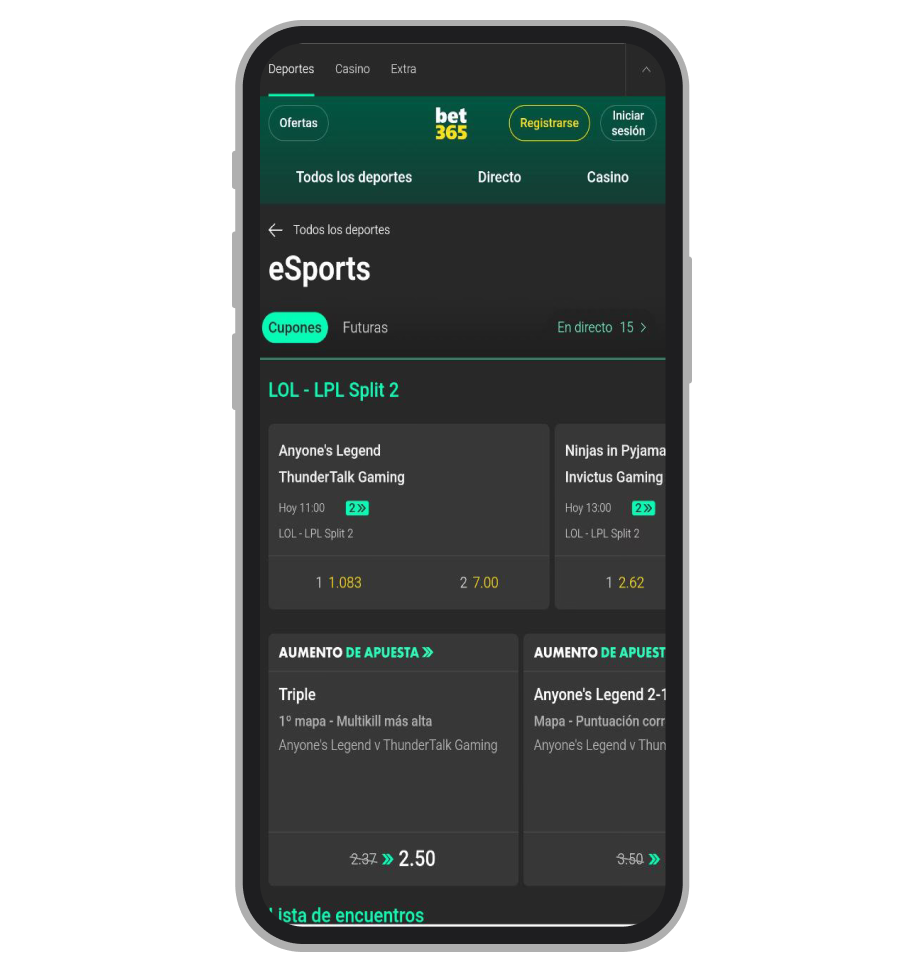 Esports. Bet365