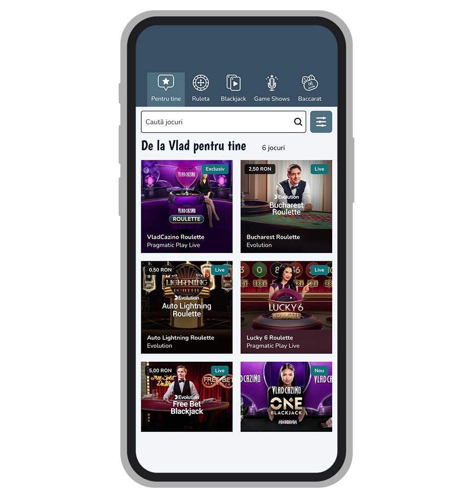 Cazinoul Live la Vlad Casino