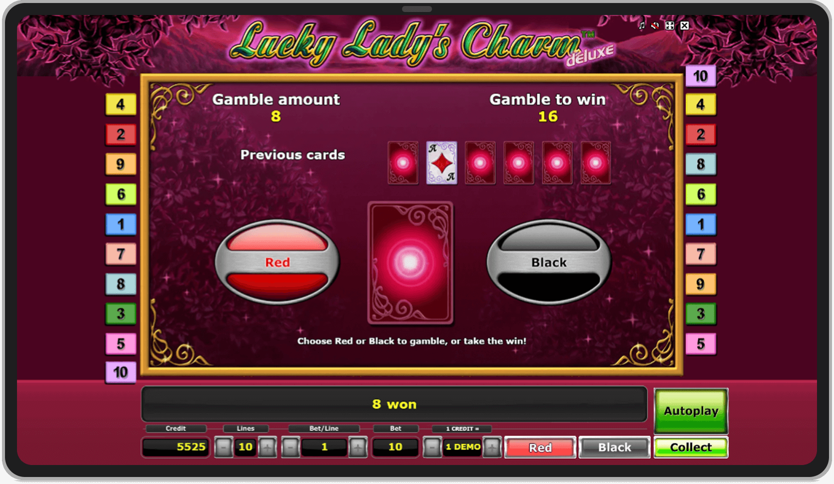 Gamble feature