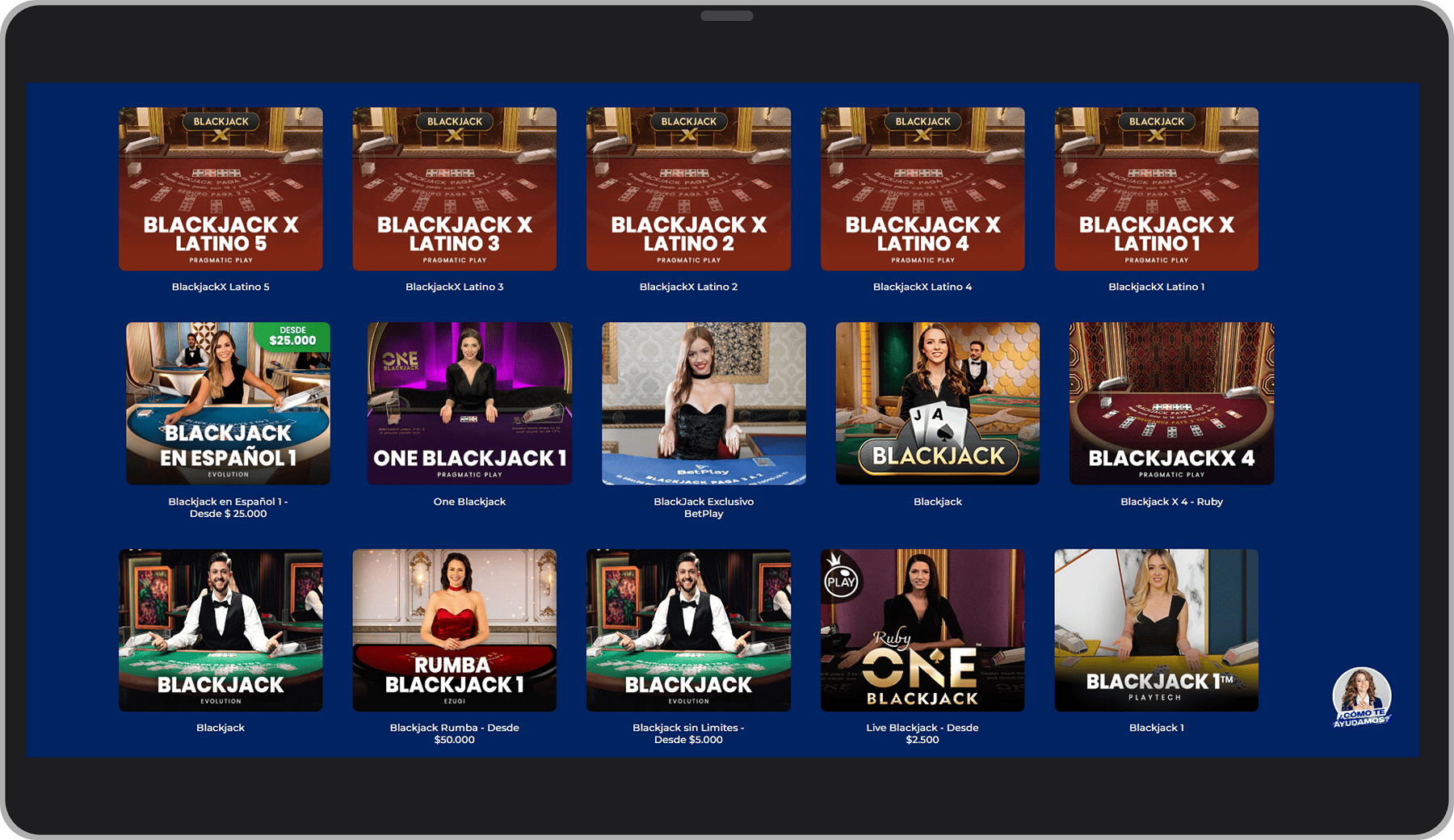 Blackjack online. Betplay