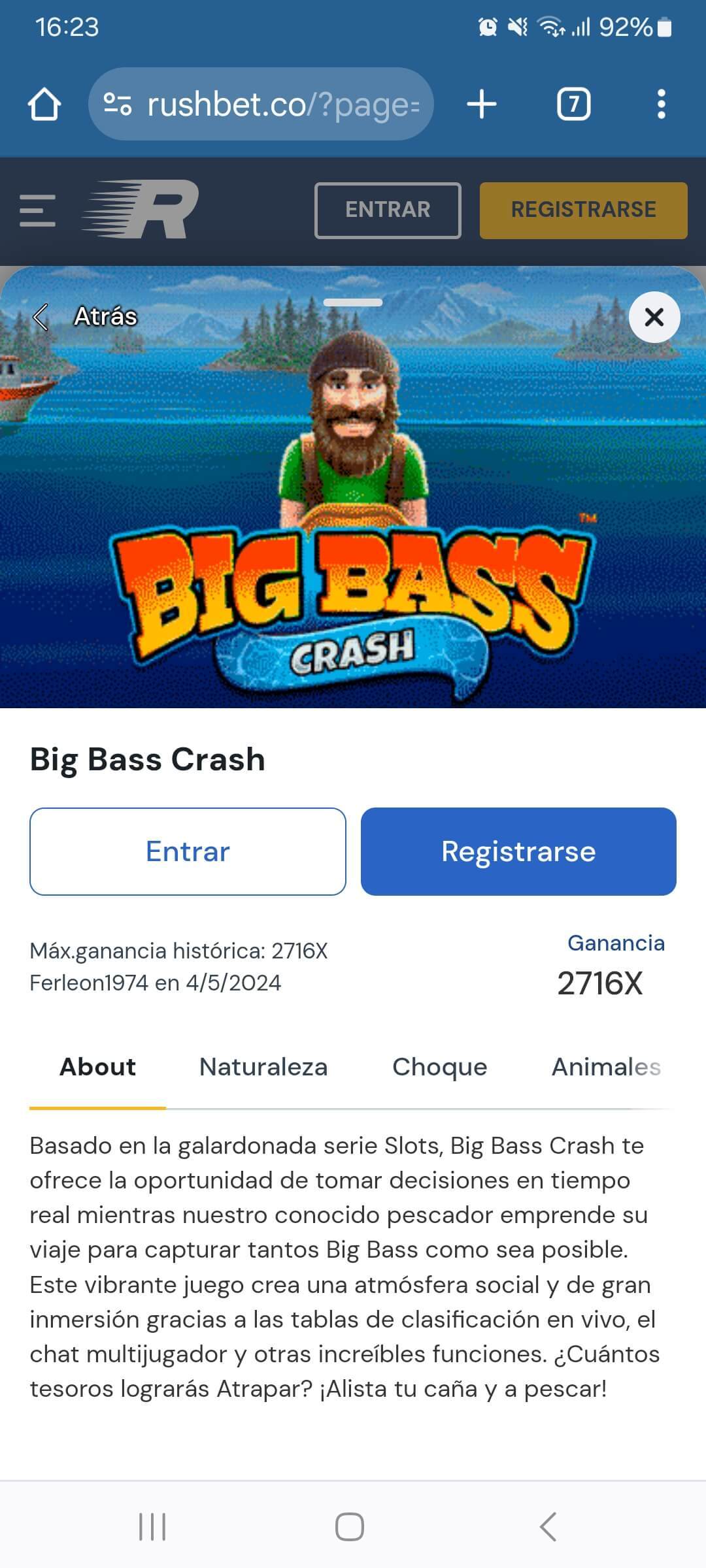 Big Bass Crash