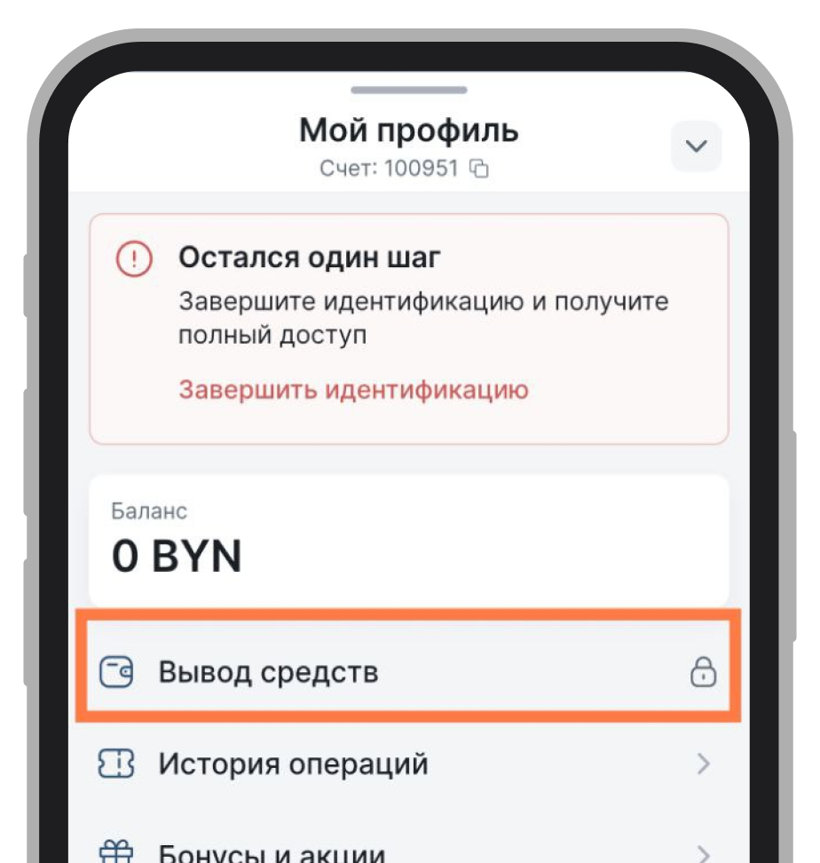 Вывод средств