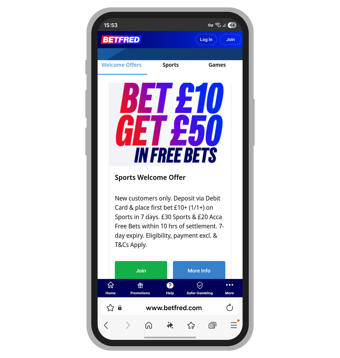 Betfred sign-up bonus