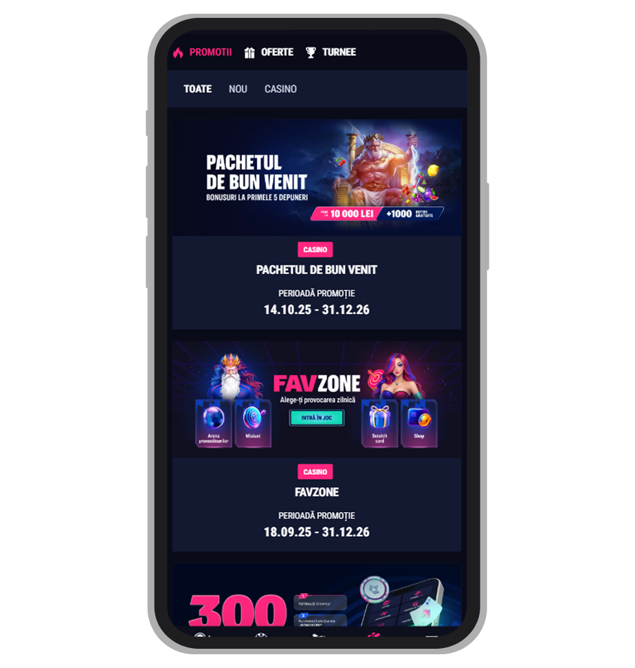 Bonusuri și promoții Favbet Casino