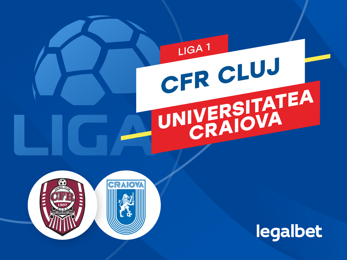 Karbacher: CFR Cluj - Universitatea Craiova: cote la pariuri si statistici.
