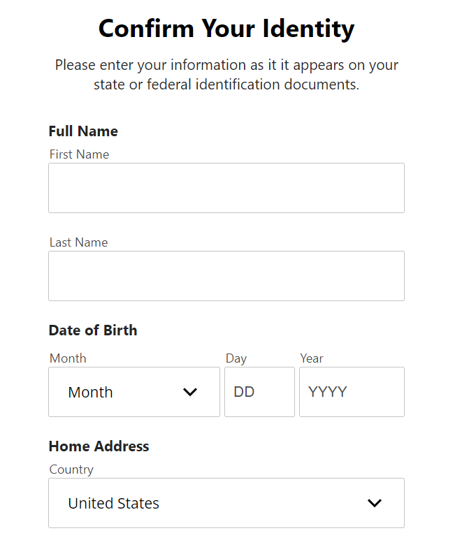 Enter your personal details