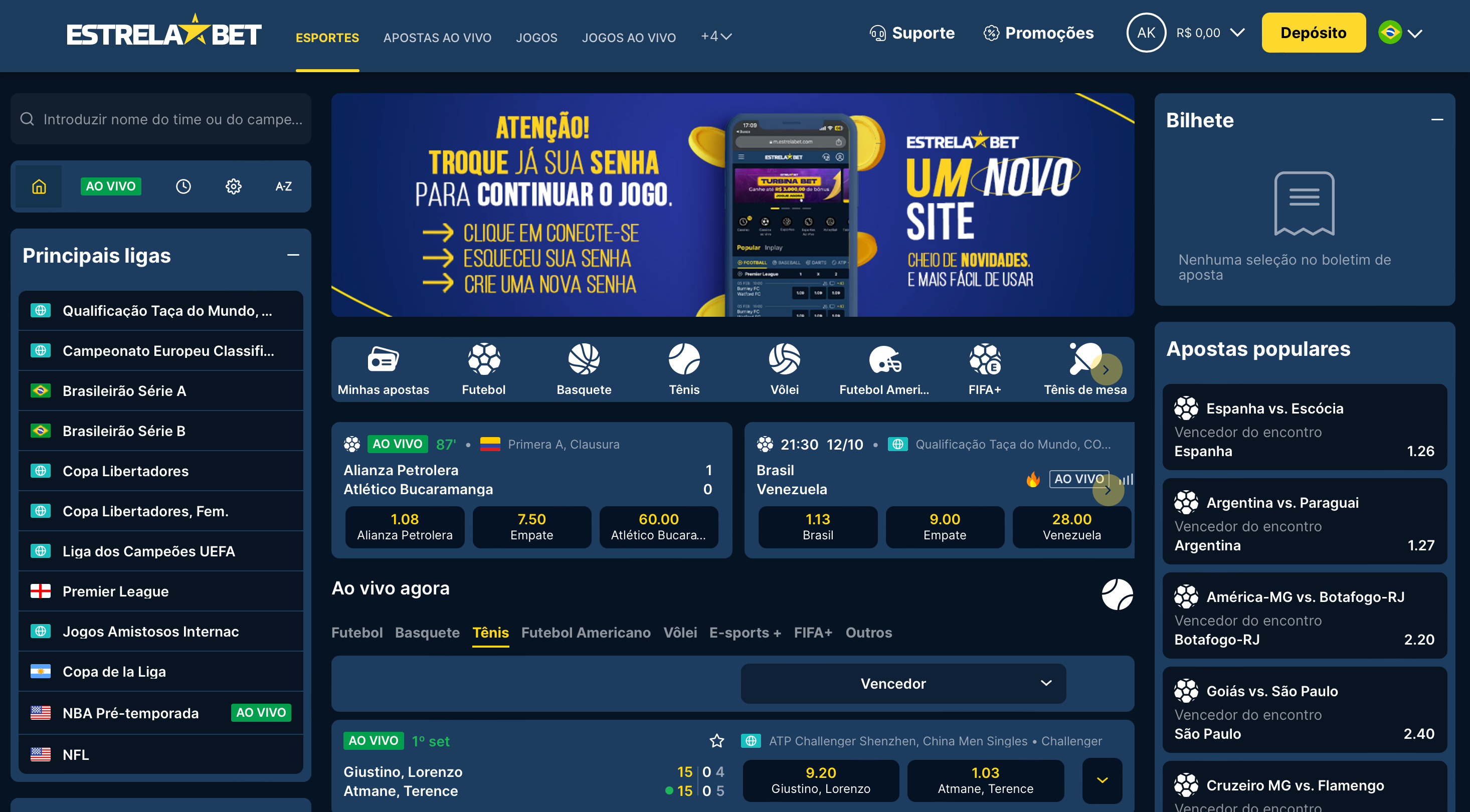 Estrela Bet - o site de apostas com depósito mínimo 5 reais que não aceita e-wallets.