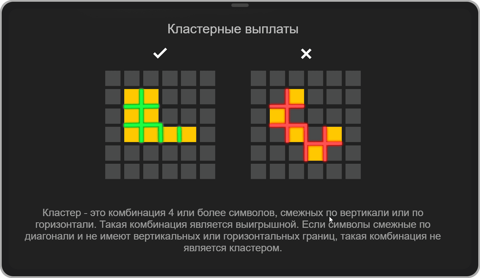 Скриншот с правилами