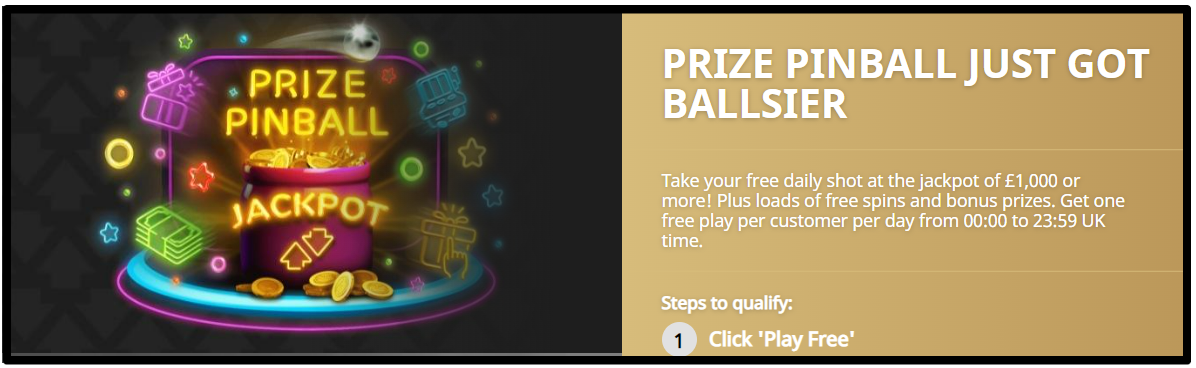 Betfair Casino has daily jackpot games the are free to enter.