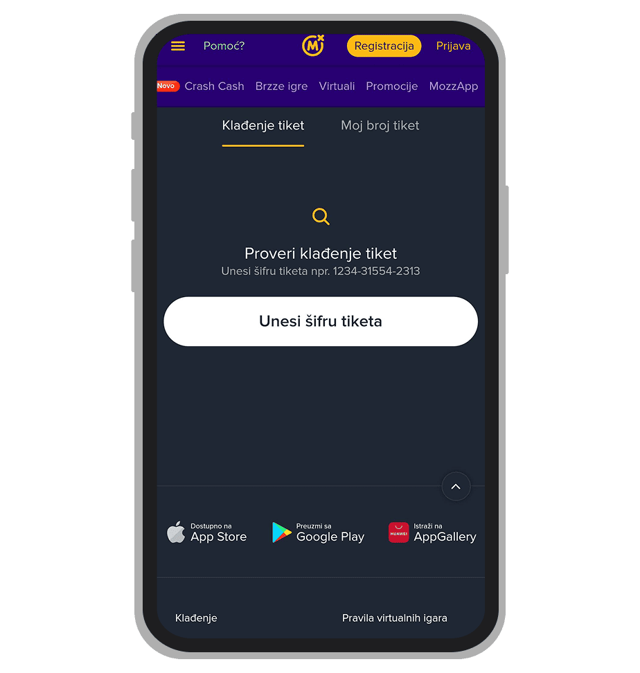Mozzart Bet provera tiketa