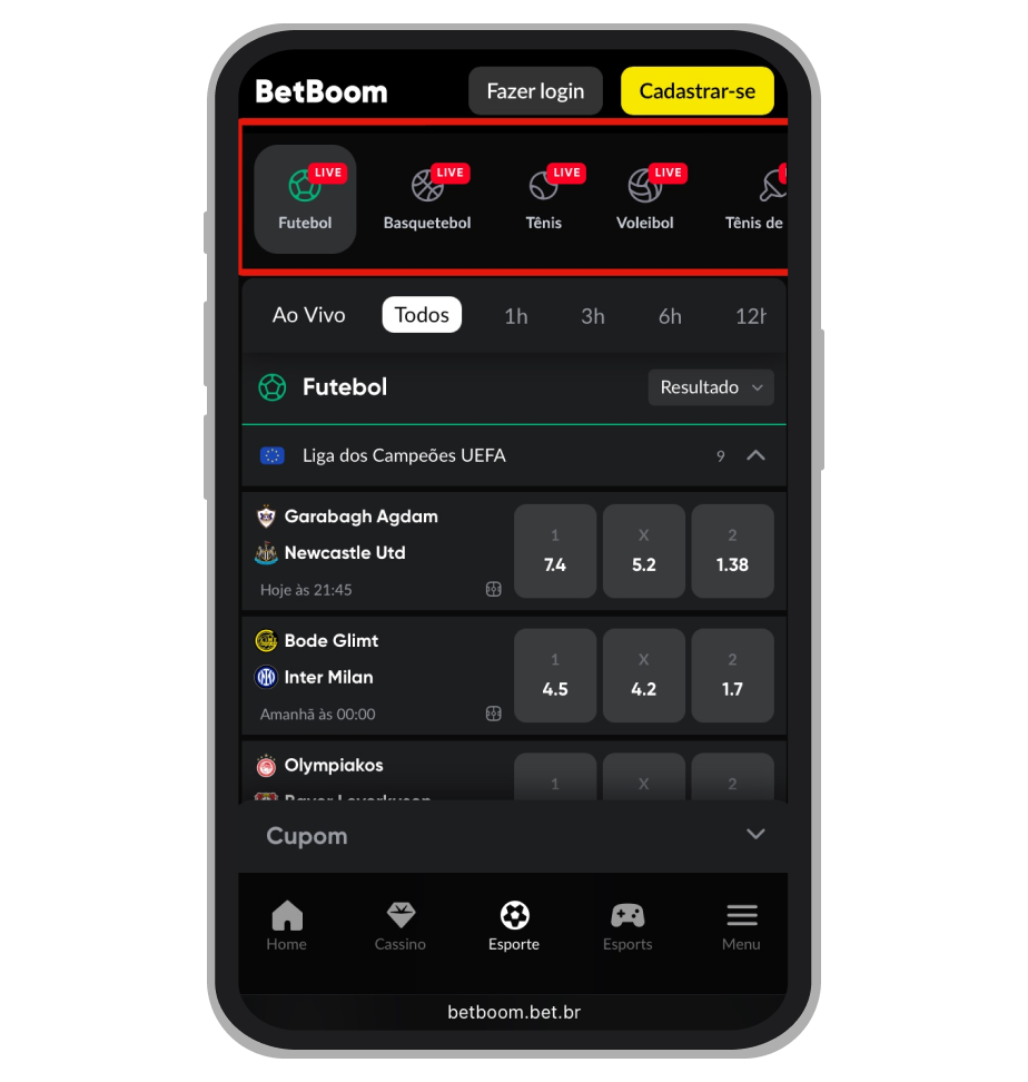 Lista de modalidades esportivas