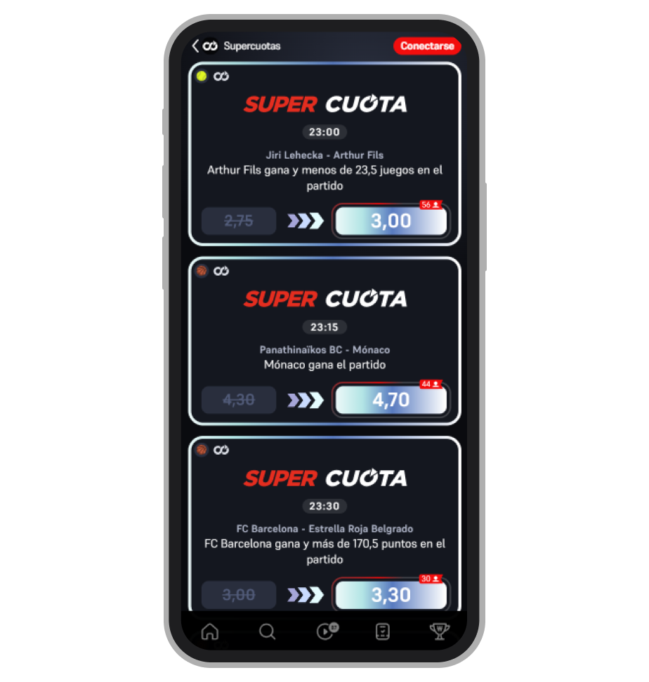 Supercuotas de Winamax