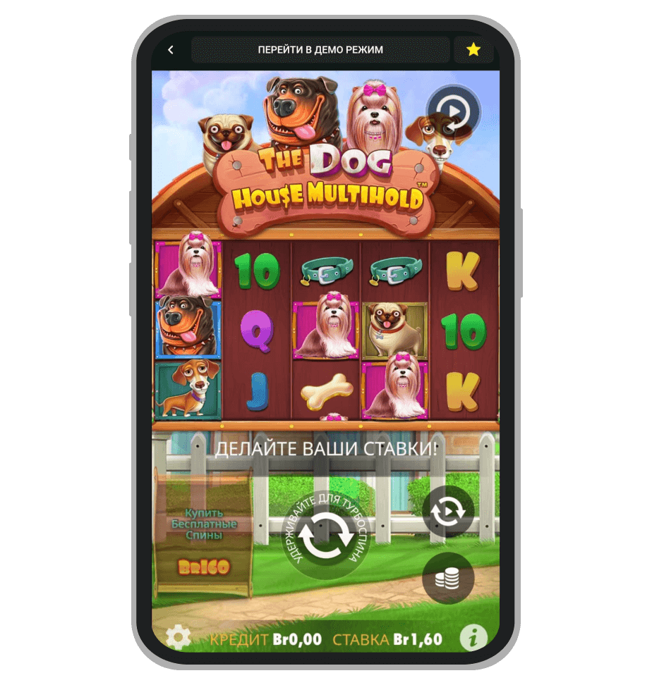 Графика и интерфейс слота The Dog House Multihold