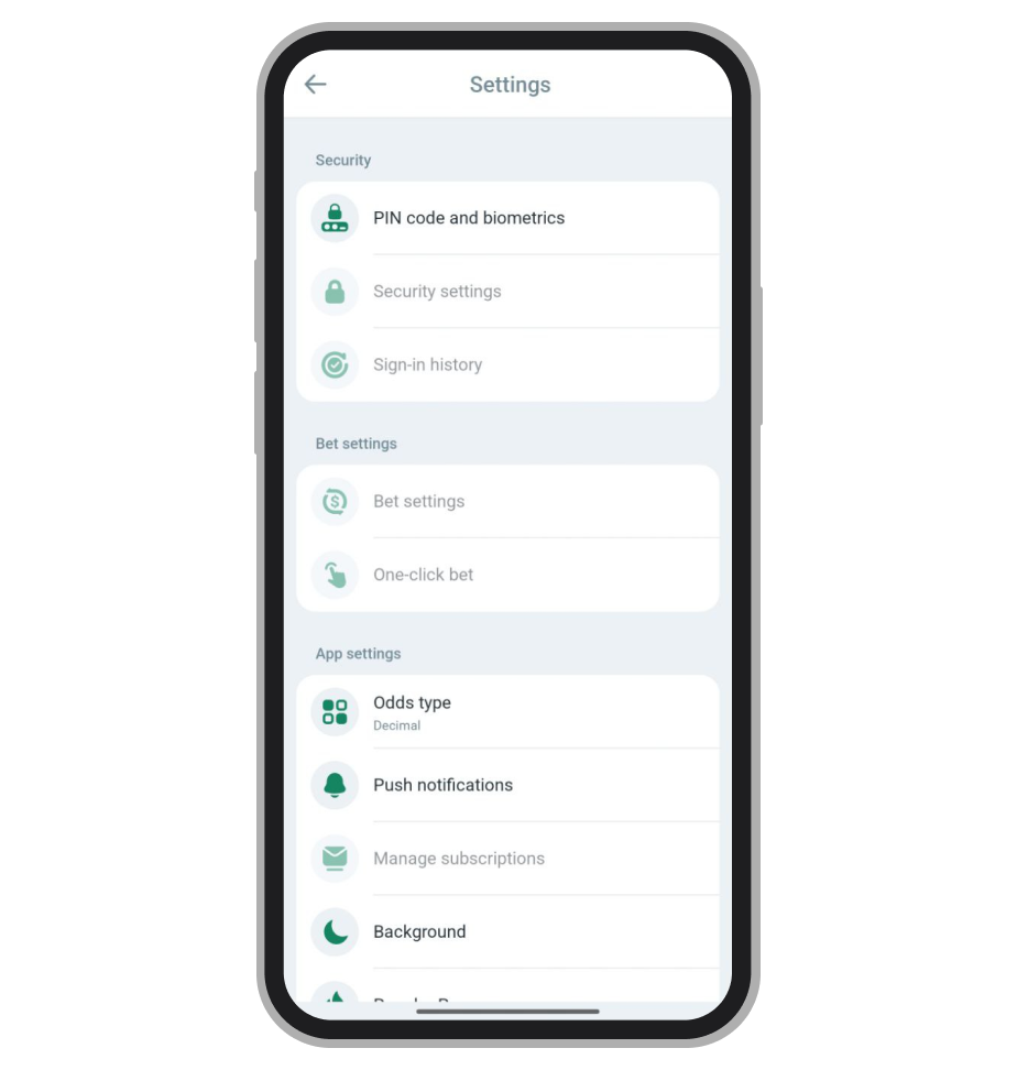 Настройки программы
