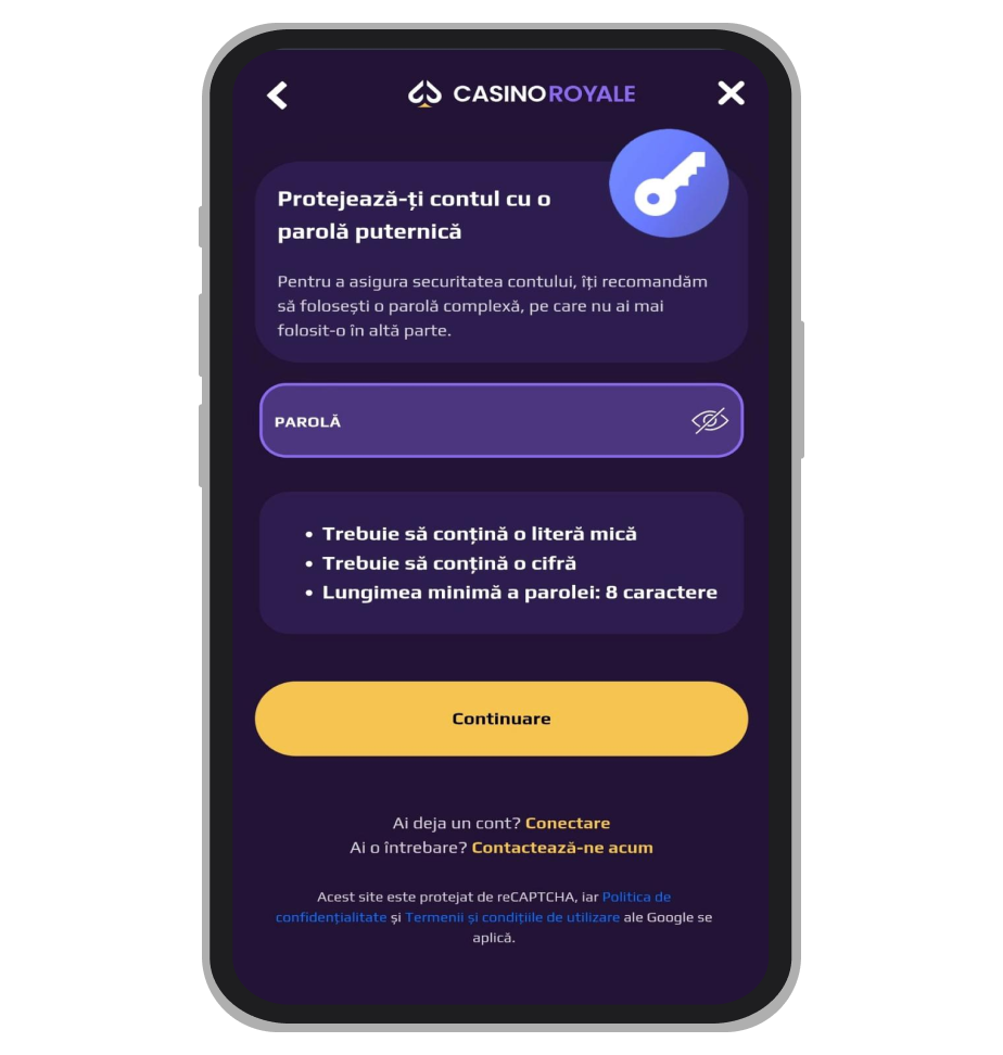 Formular înregistrare (a doua parte)