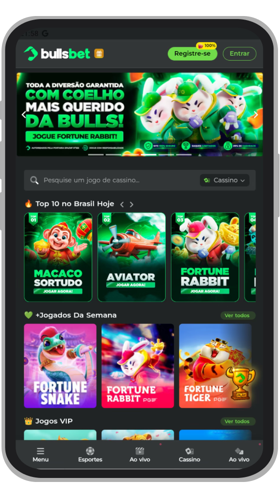 Aplicativo da BullsBet 
