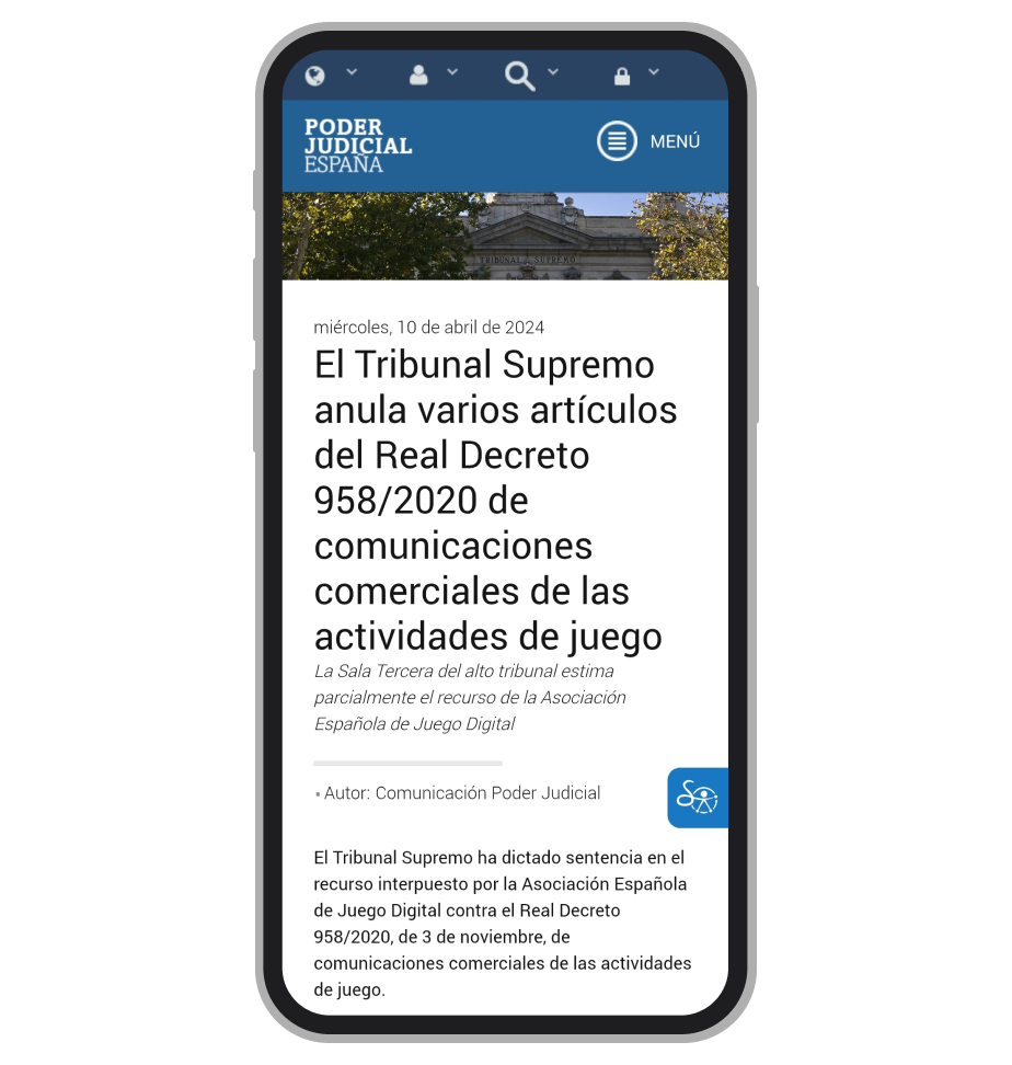 Anulación de unos artículos del Real Decreto 958/2020 por el Tribunal Supremo