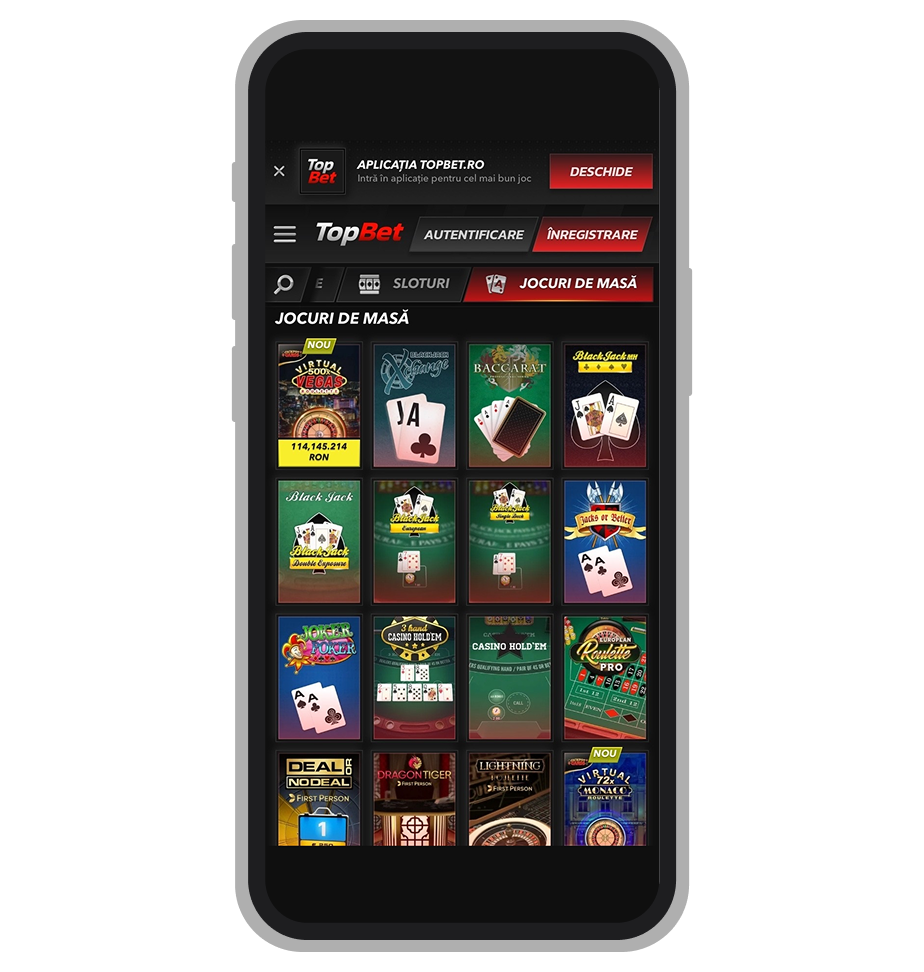 Jocuri de masă la TopBet