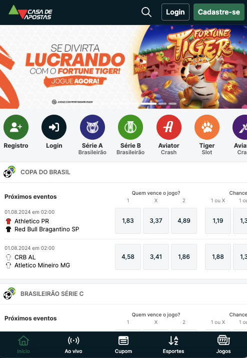 Visite o site Casadeapostas Brasil