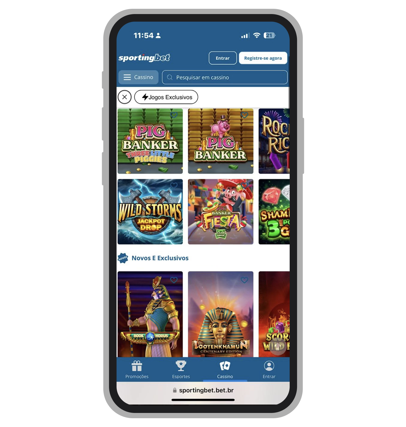 Soprtingbet oferece uma coleção bastante grande de jogos exclusivos