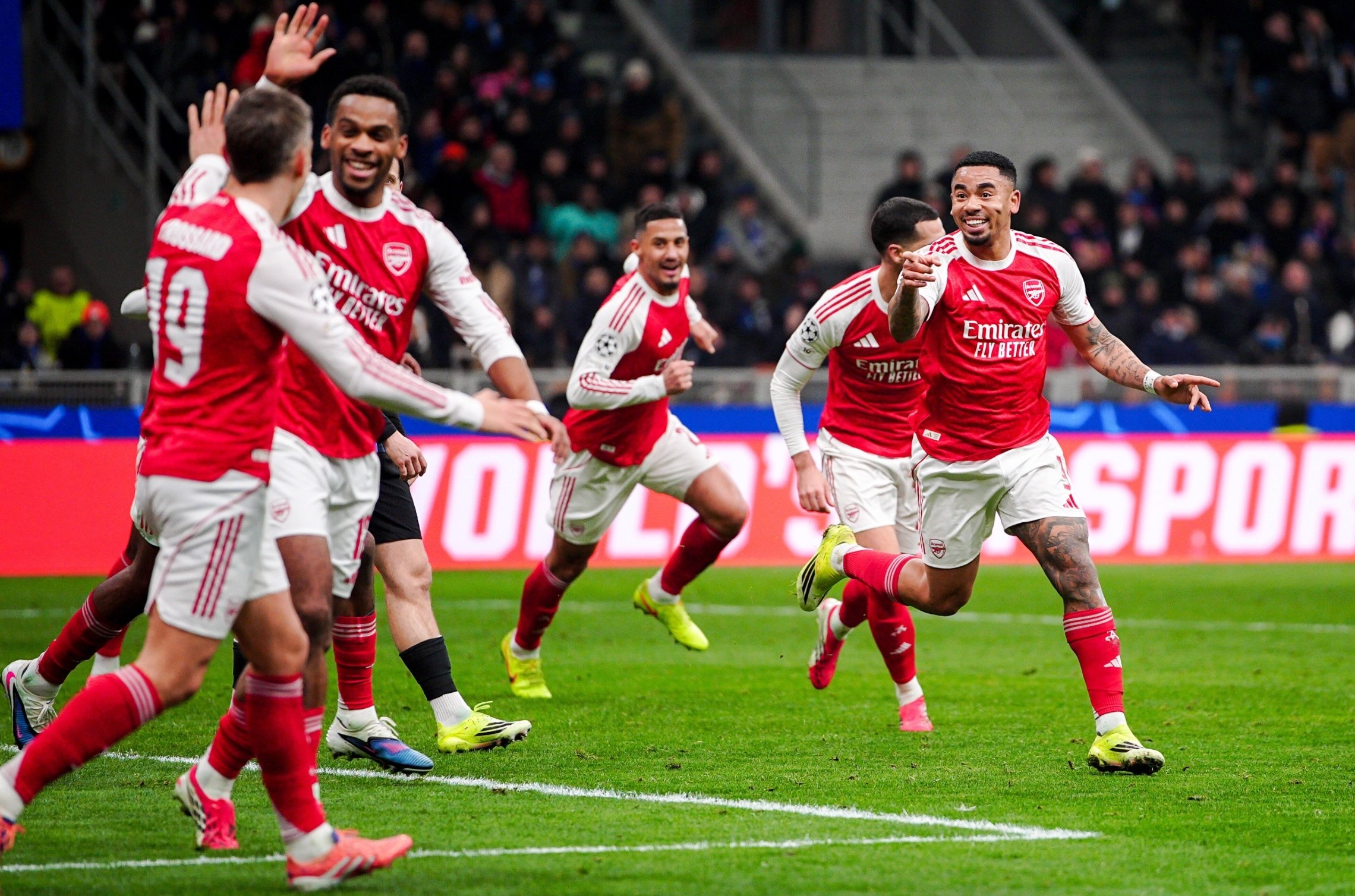 «Арсенал» одержал седьмую победу подряд в Лиге чемпионов, обыграв «Интер».