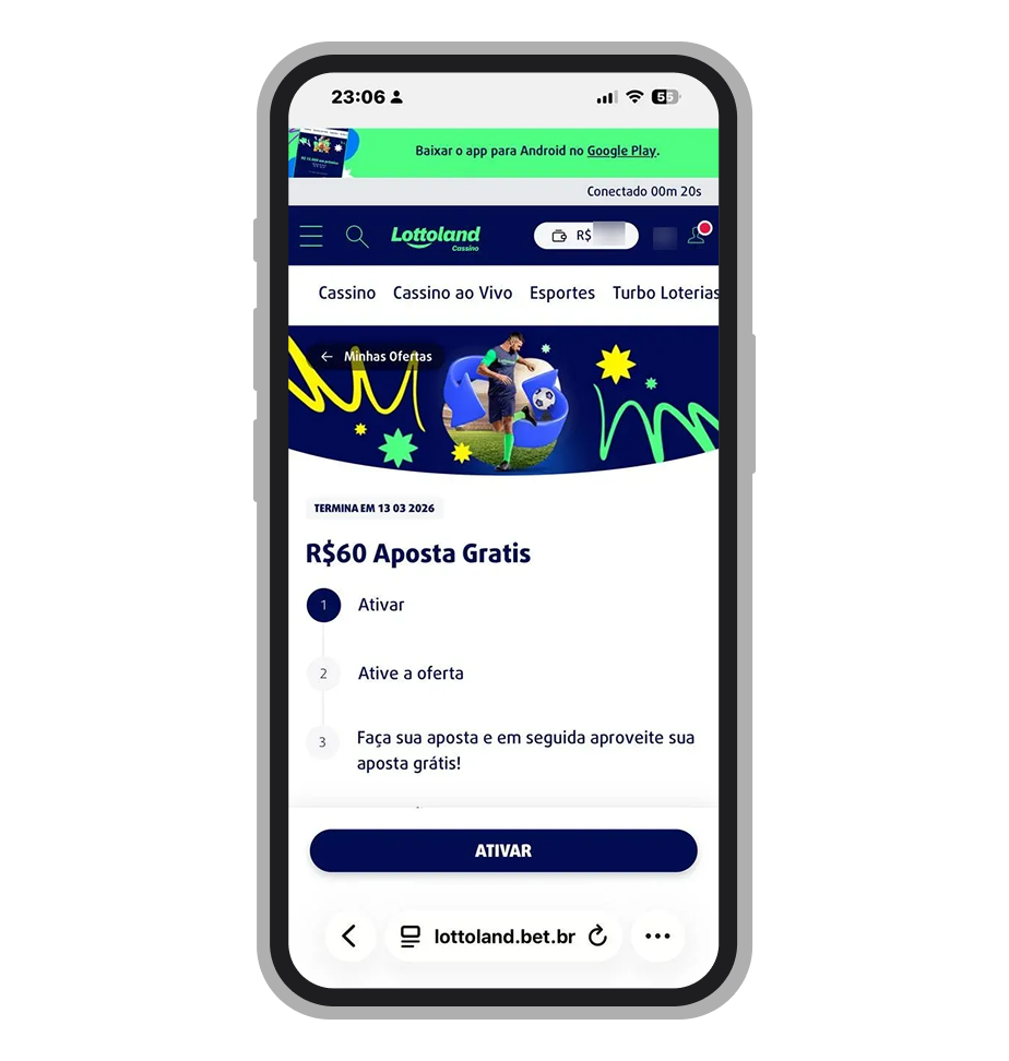 Aposta grátis de R$ 60 na Lottoland