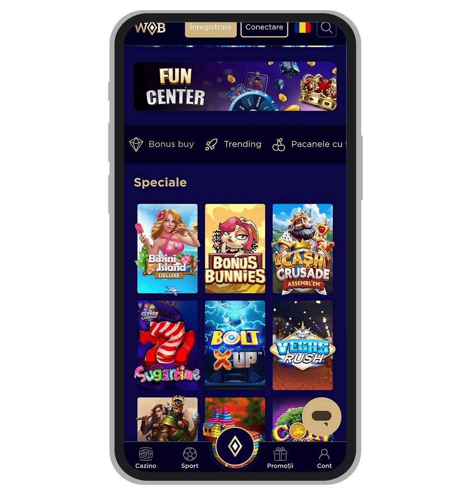 Versiune mobil WinBoss Casino