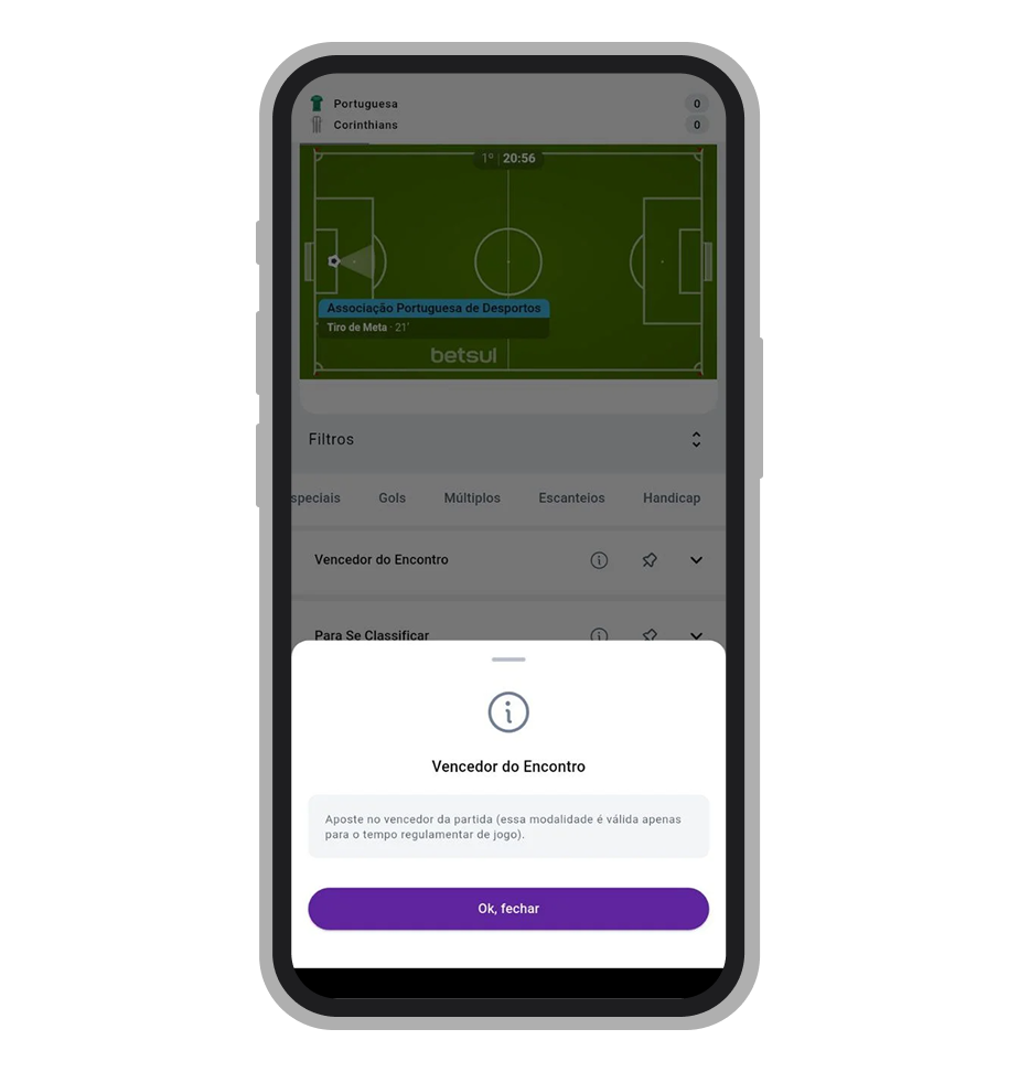 Explicação de mercados de apostas 