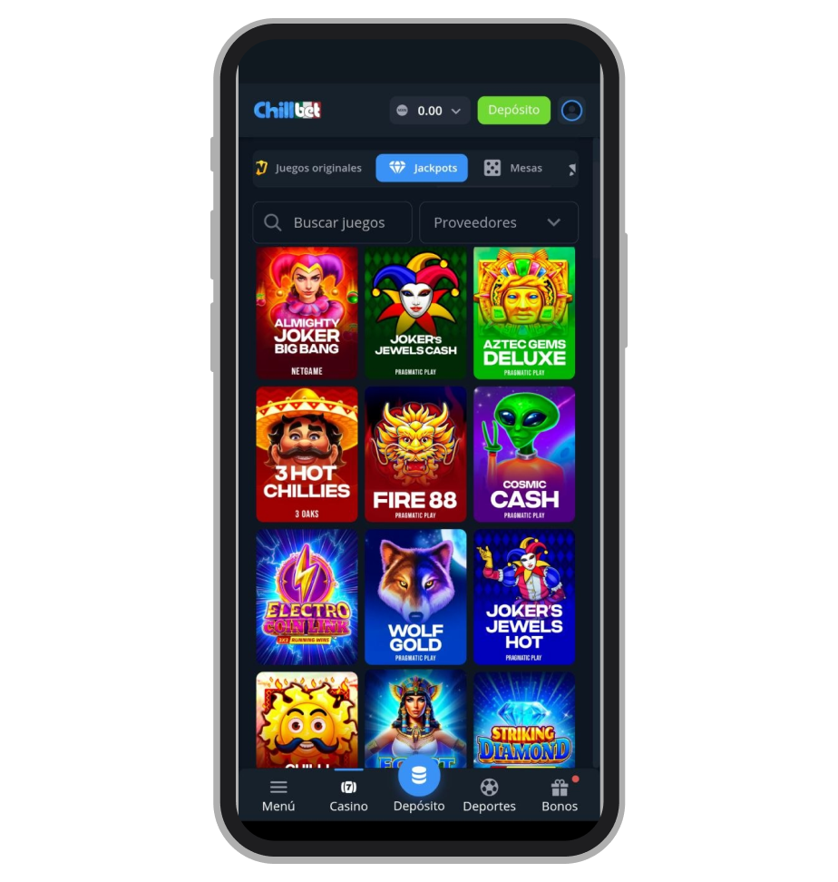 Tragamonedas con jackpot