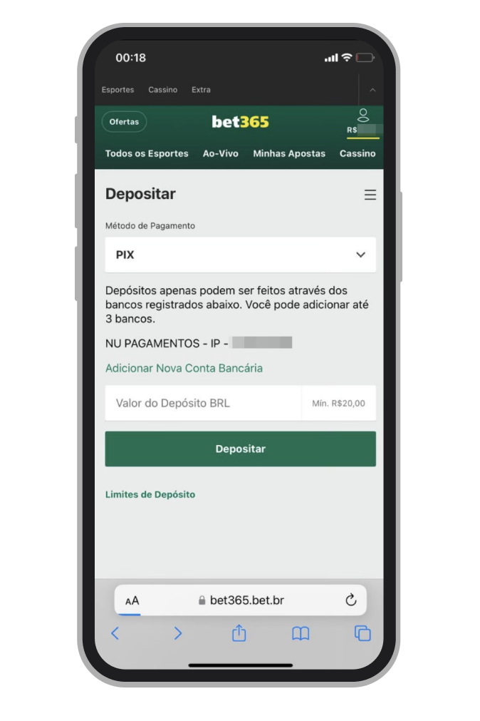 Alguns cassinos exigem o cadastro das contas bancárias para que possam ser usadas nos pagamentos