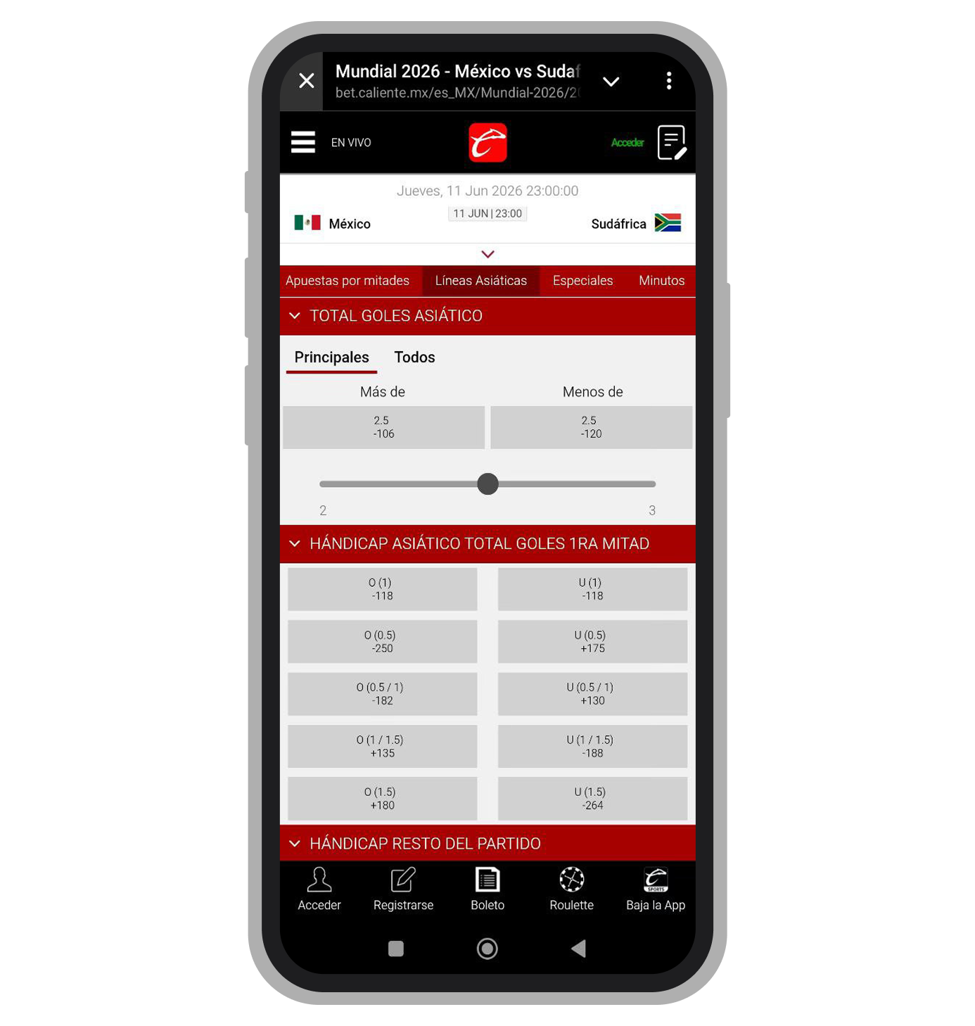 Líneas asiáticas. Caliente