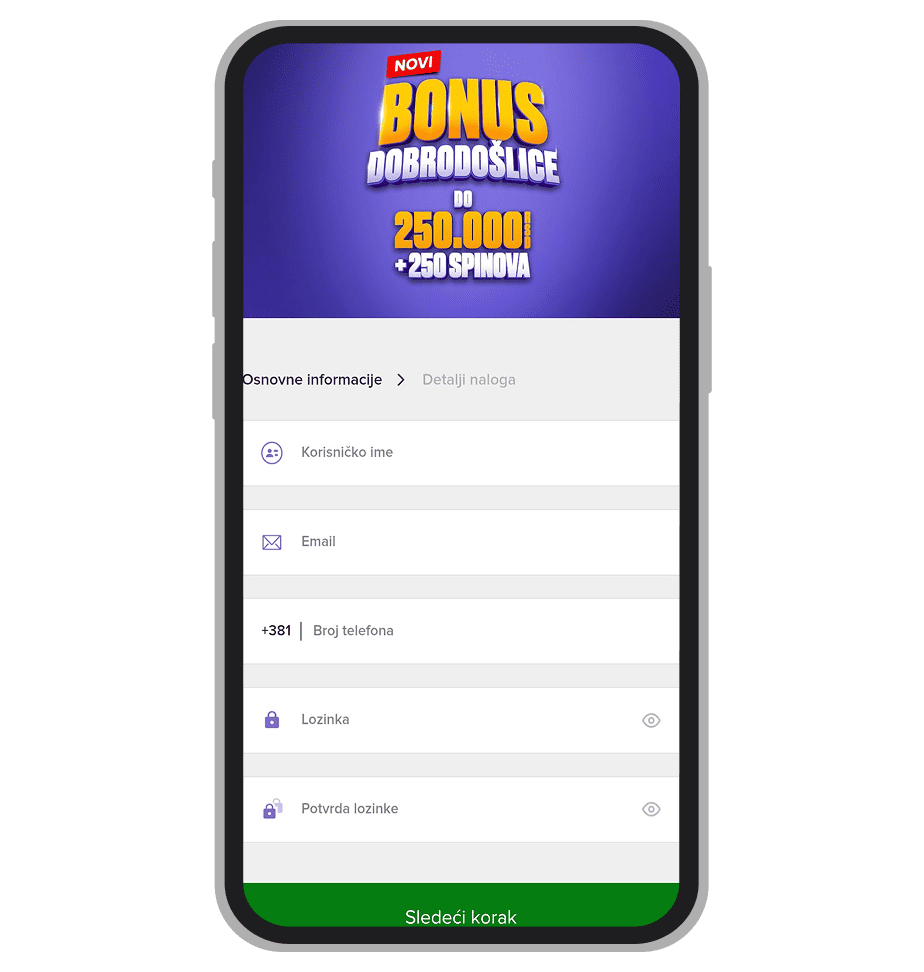 MozzartBet registracija