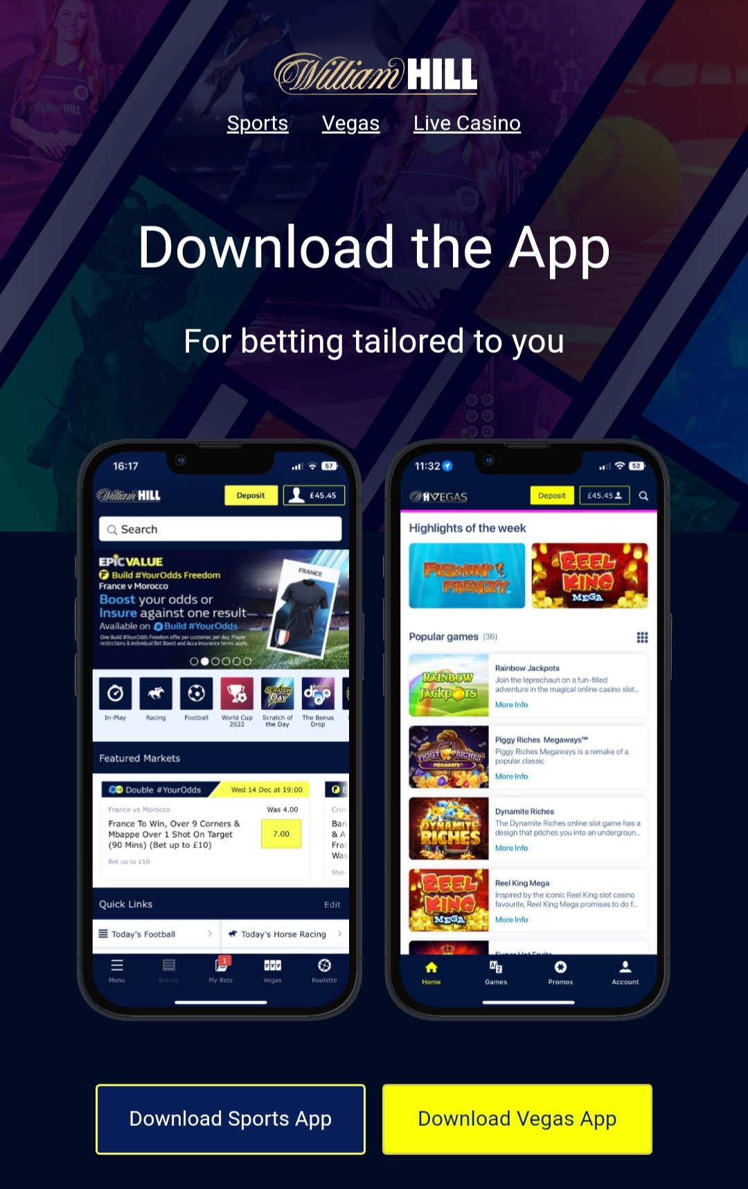 Horse racing app from Google Play