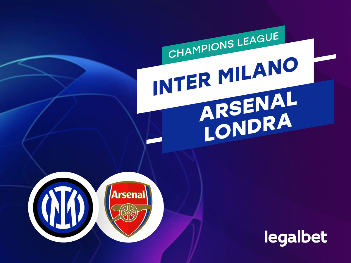 Maraz: Inter Milano  - Arsenal : Ponturi si cote la pariuri în Liga Campionilor.