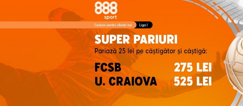 FCSB - Universitatea Craiova, un meci cu orgolii mari şi cote pe măsură