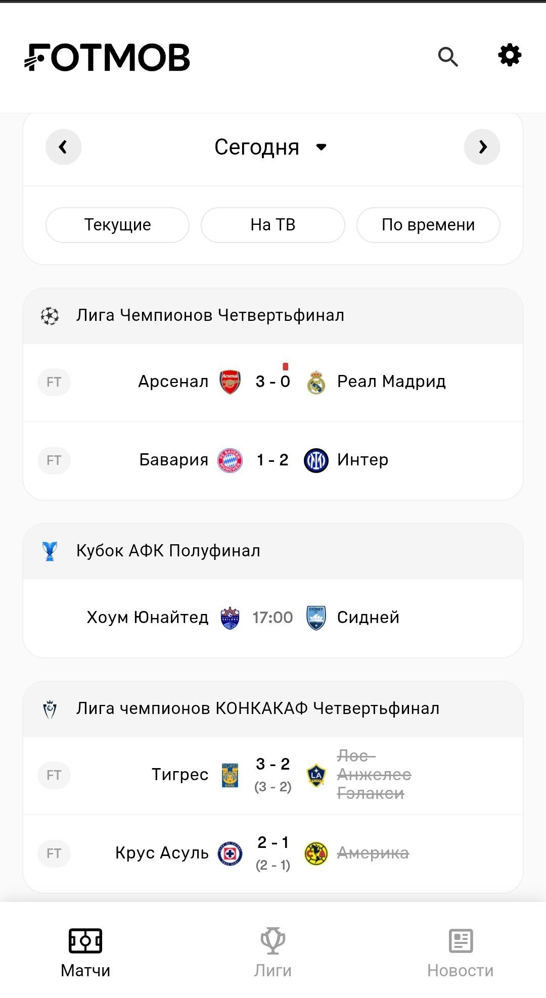 Календарь событий