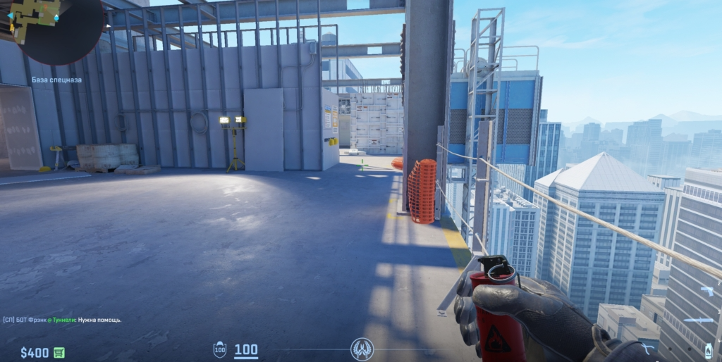 Молотов с КТ-спавна на плент B