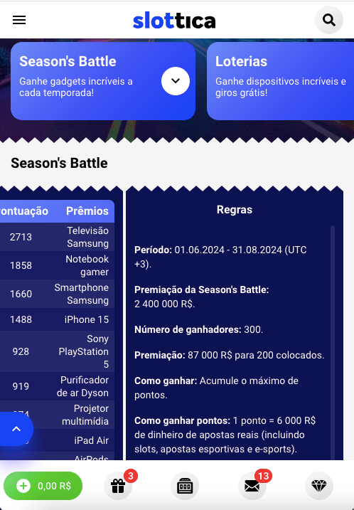 Torneios Seasons Battle