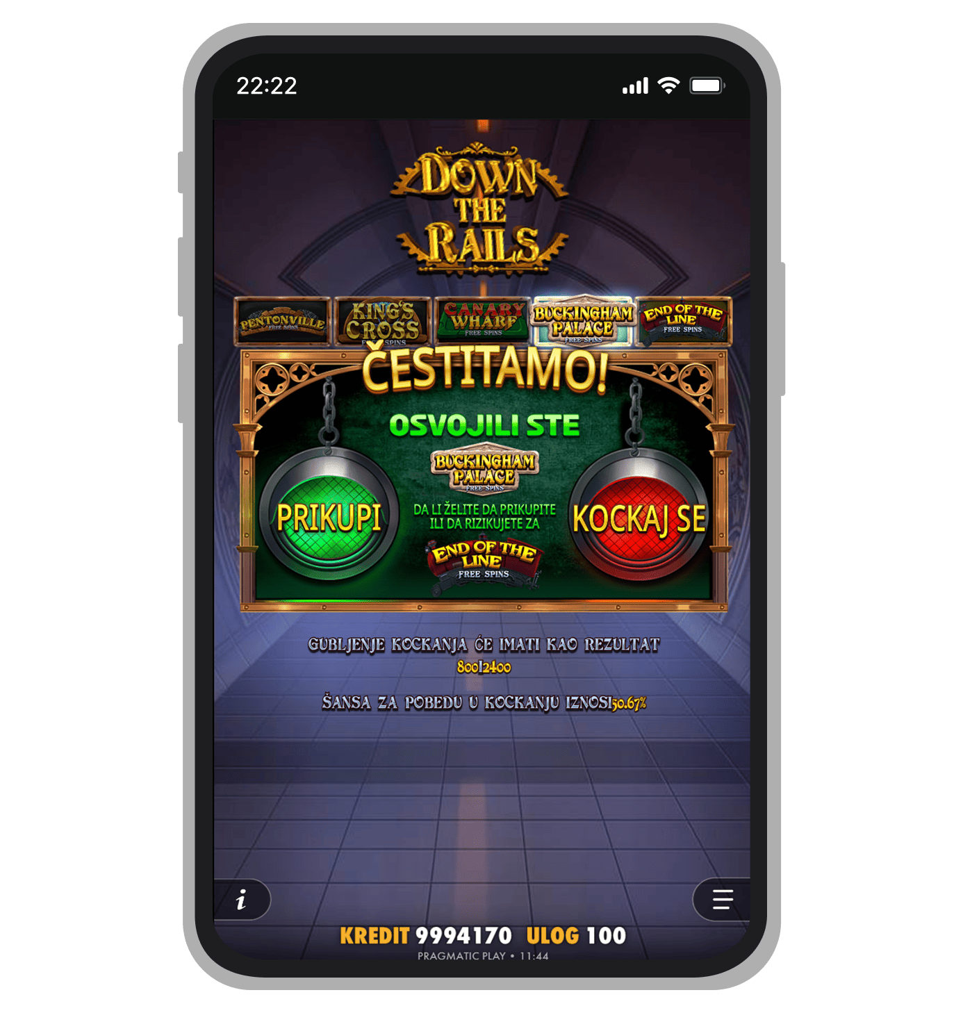 Risk igra u Dawn The Raills